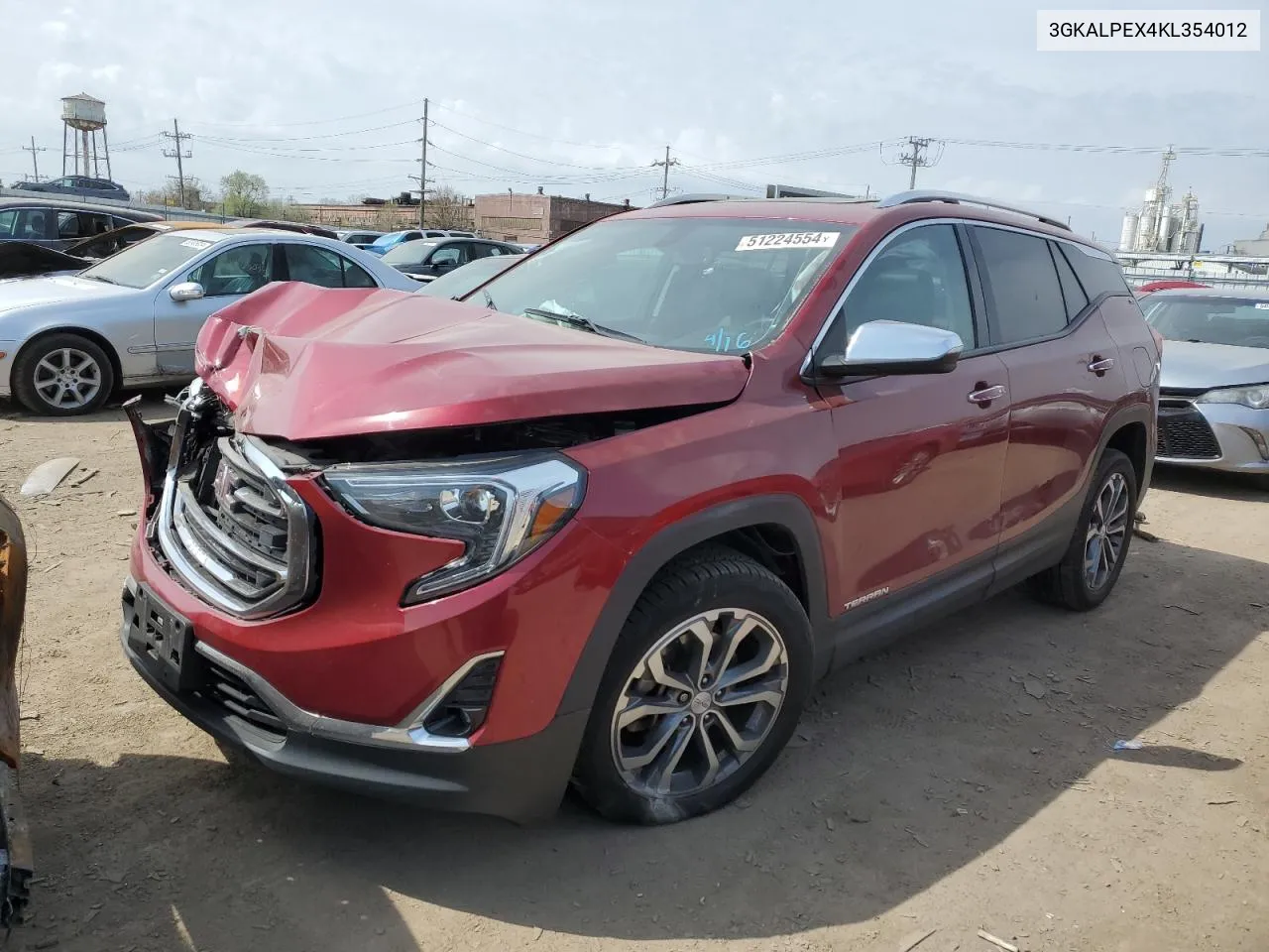 2019 GMC Terrain Slt VIN: 3GKALPEX4KL354012 Lot: 51224554