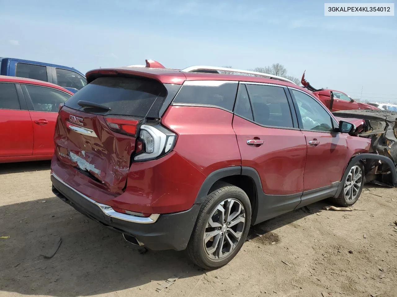 2019 GMC Terrain Slt VIN: 3GKALPEX4KL354012 Lot: 51224554