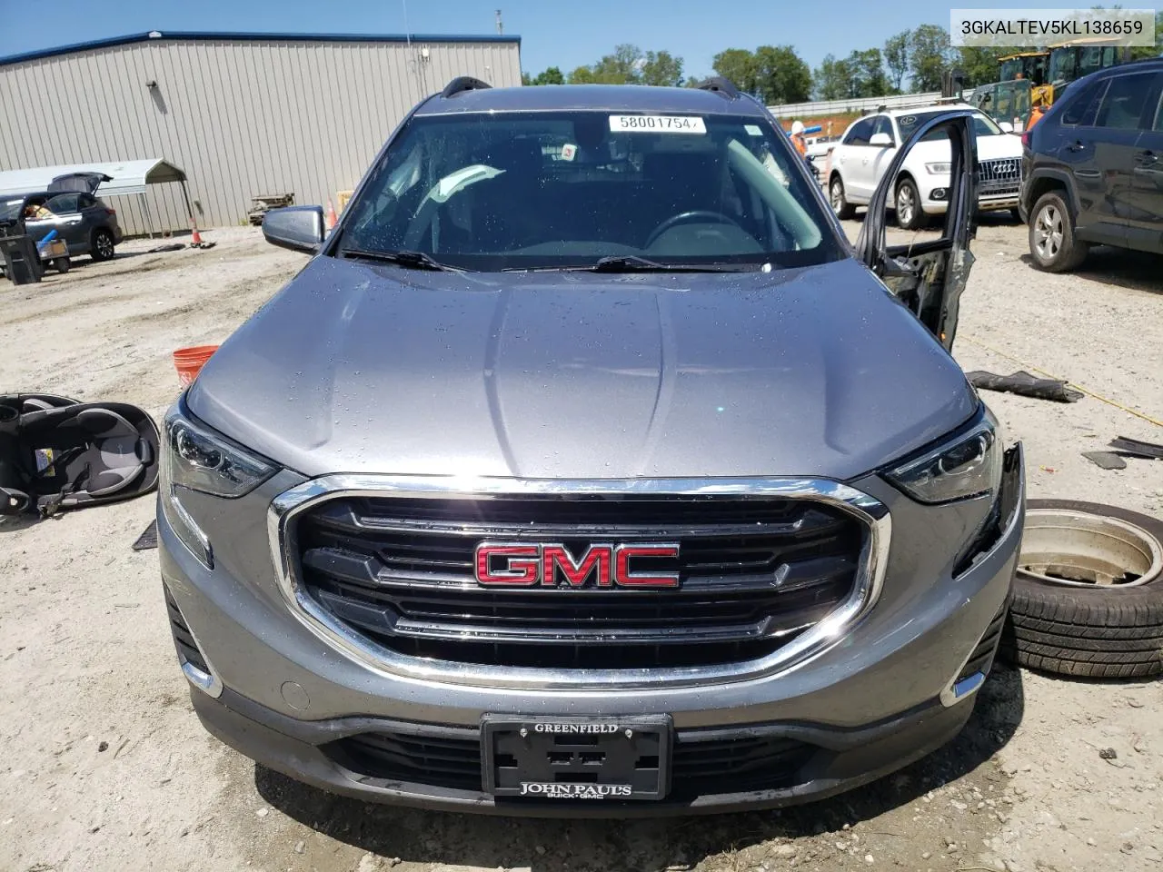 2019 GMC Terrain Sle VIN: 3GKALTEV5KL138659 Lot: 58001754