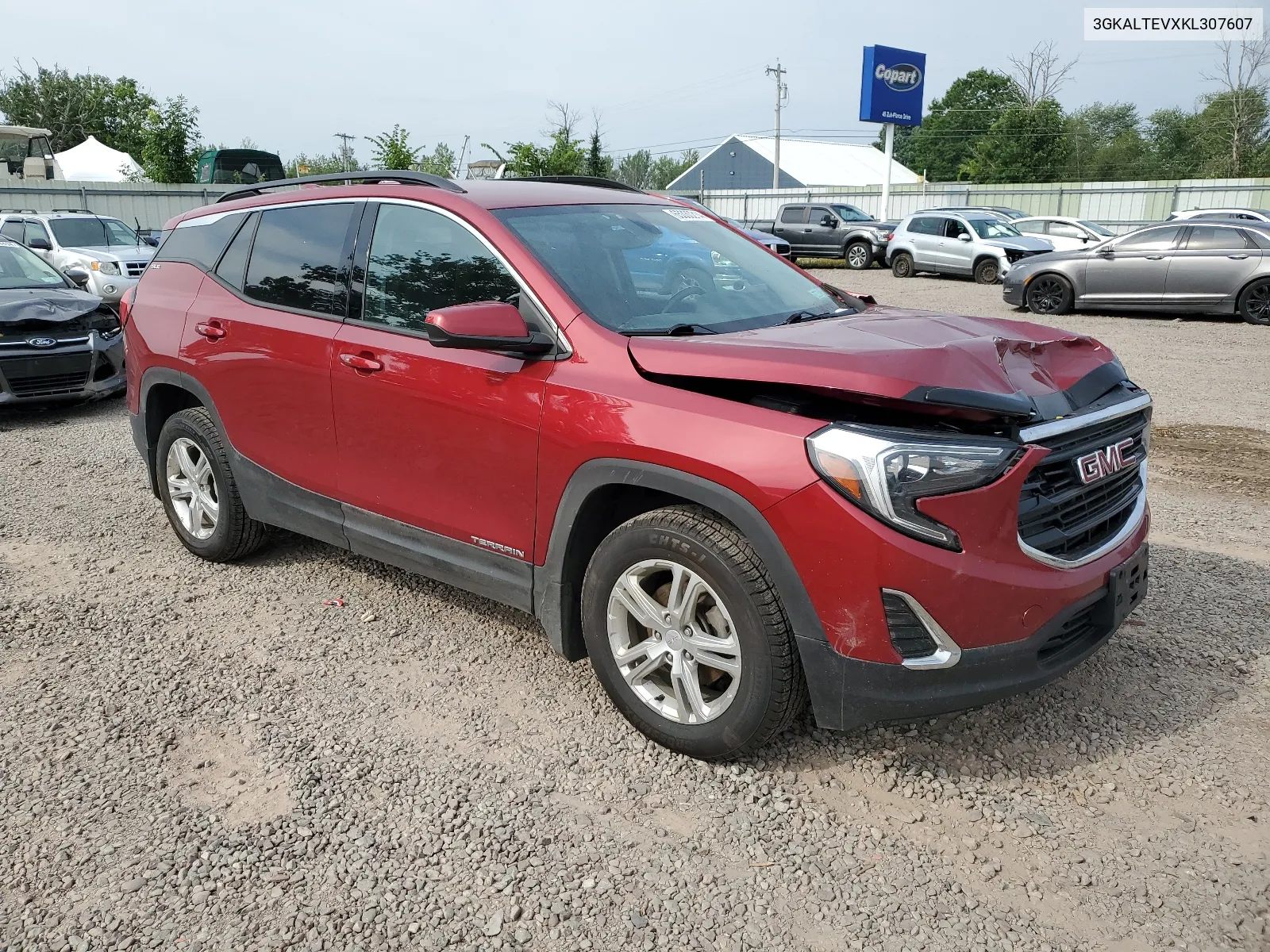 2019 GMC Terrain Sle VIN: 3GKALTEVXKL307607 Lot: 65330214