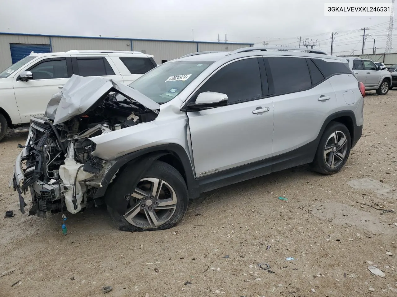 2019 GMC Terrain Slt VIN: 3GKALVEVXKL246531 Lot: 72624904