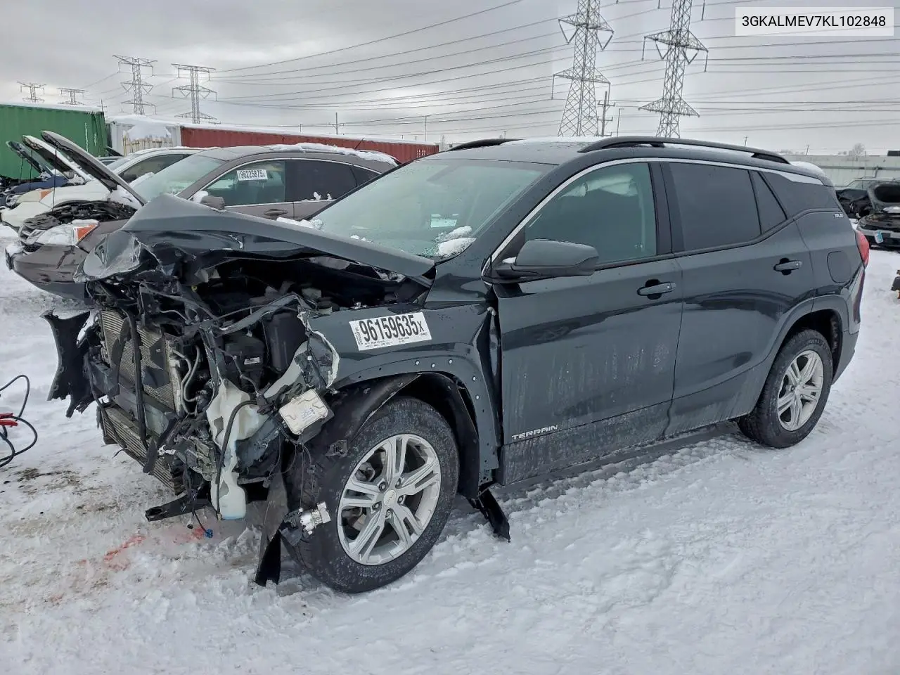 3GKALMEV7KL102848 2019 GMC Terrain Sle