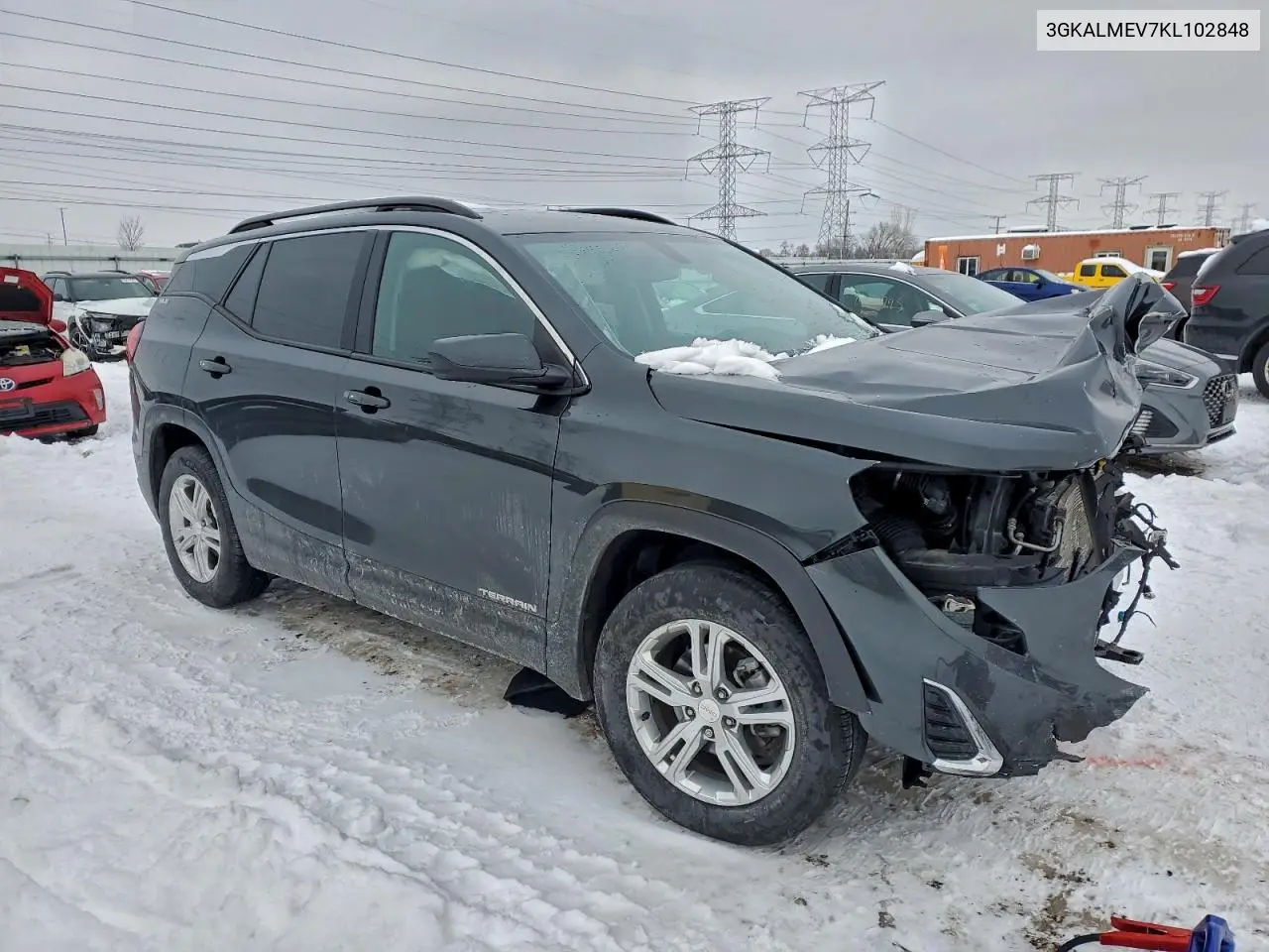 3GKALMEV7KL102848 2019 GMC Terrain Sle