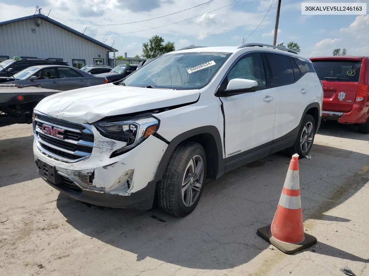 2020 GMC Terrain Slt VIN: 3GKALVEV5LL246163 Lot: 60098534