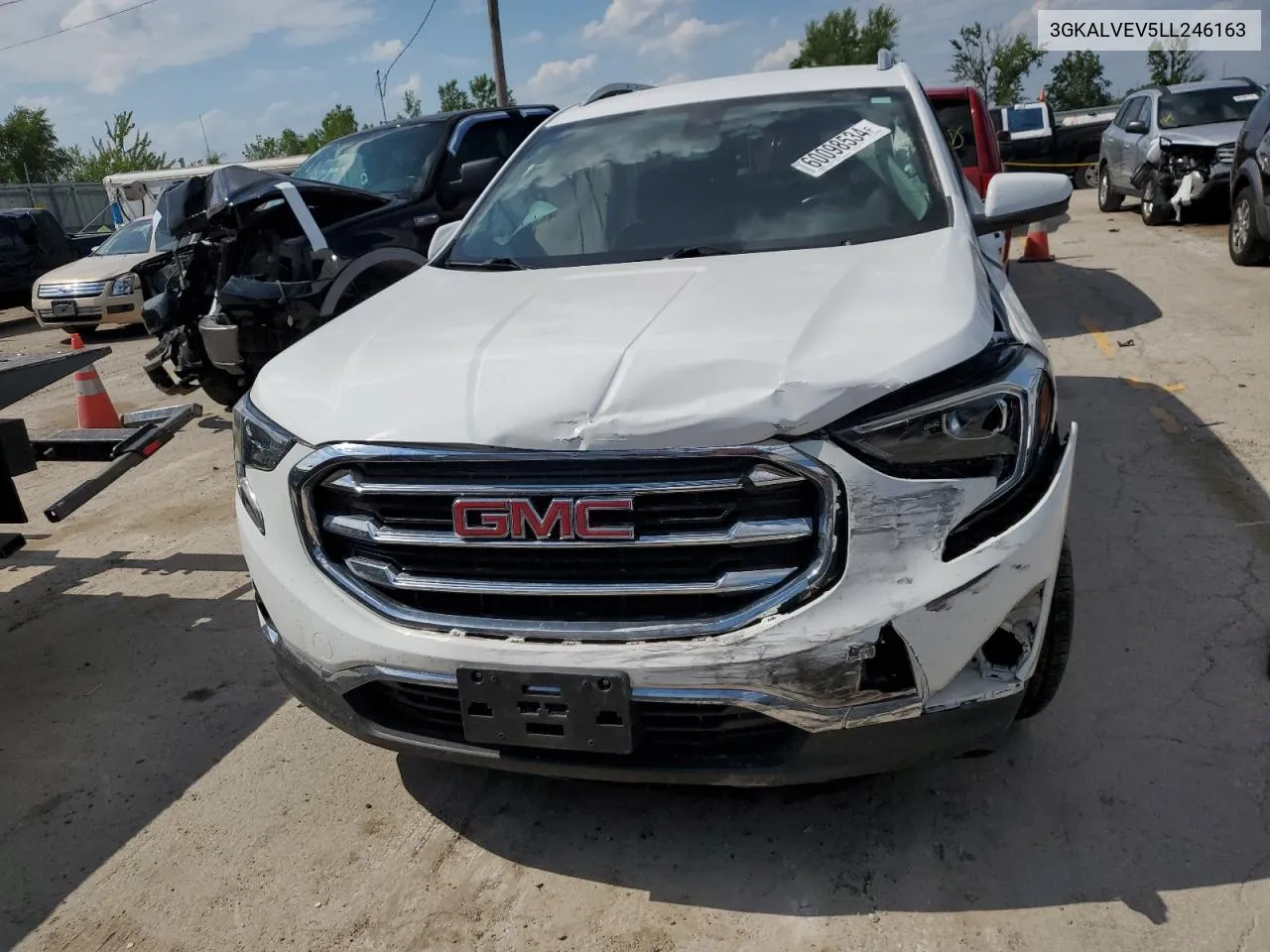 2020 GMC Terrain Slt VIN: 3GKALVEV5LL246163 Lot: 60098534