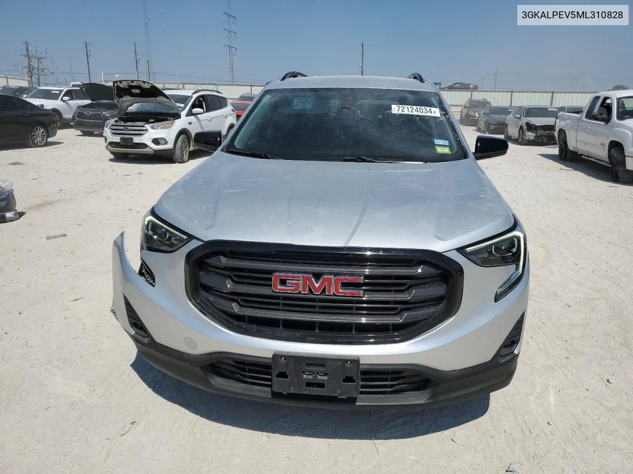 2021 GMC Terrain Slt VIN: 3GKALPEV5ML310828 Lot: 72124034