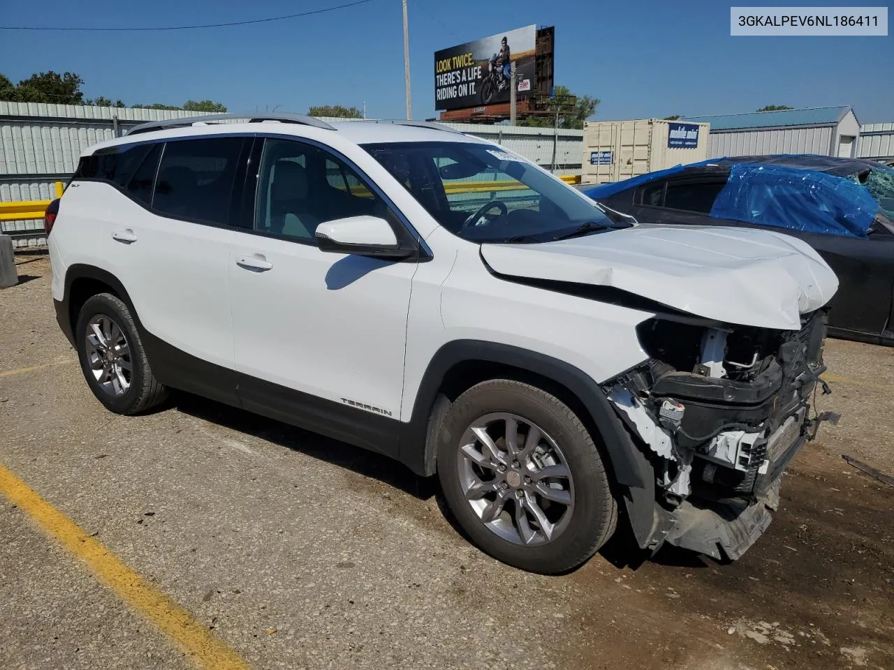 2022 GMC Terrain Slt VIN: 3GKALPEV6NL186411 Lot: 71924164