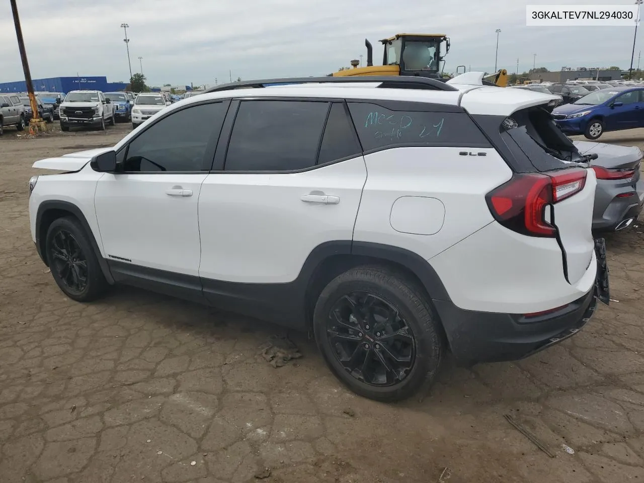 2022 GMC Terrain Sle VIN: 3GKALTEV7NL294030 Lot: 73123384