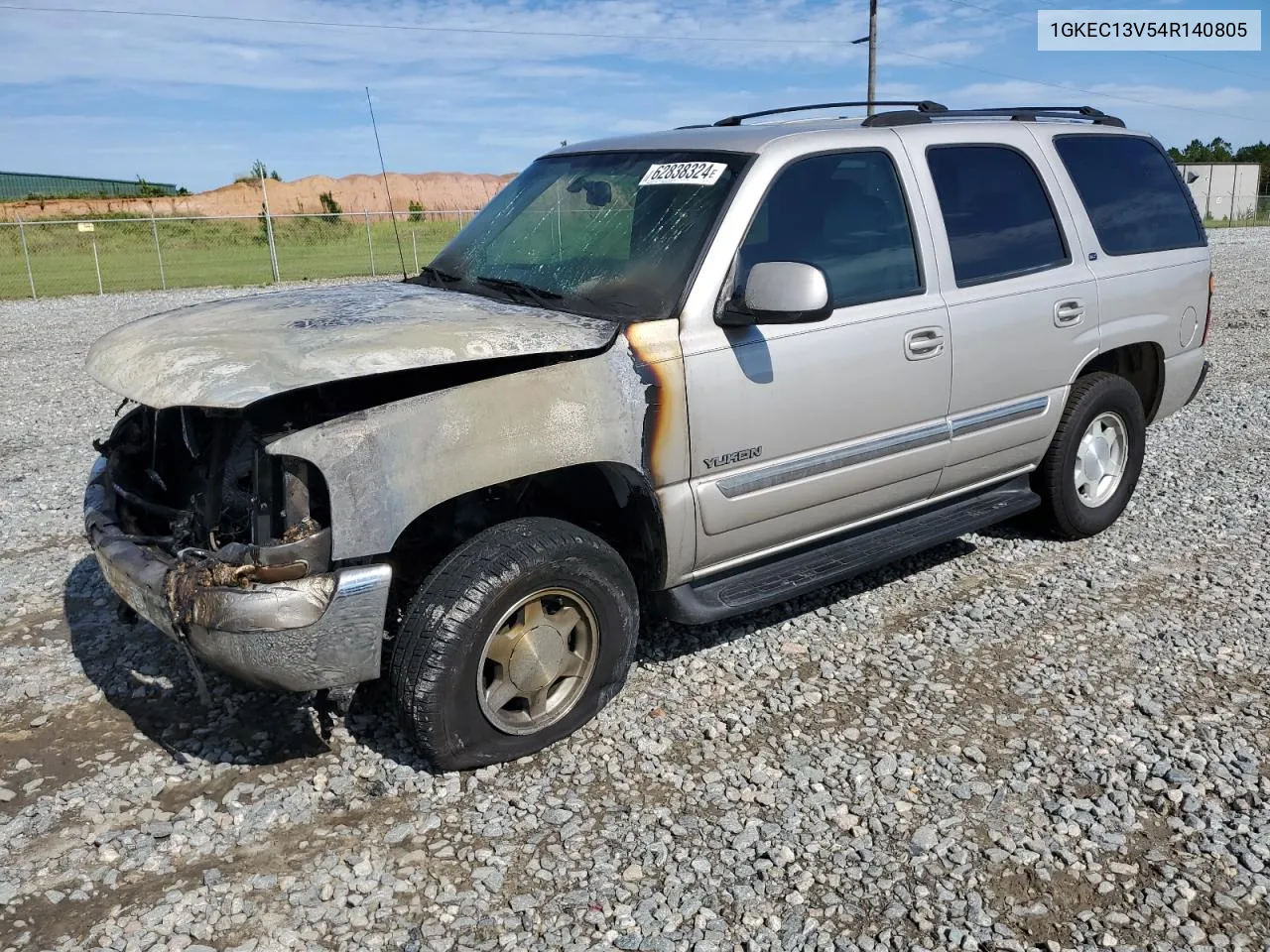 2004 GMC Yukon VIN: 1GKEC13V54R140805 Lot: 62838324