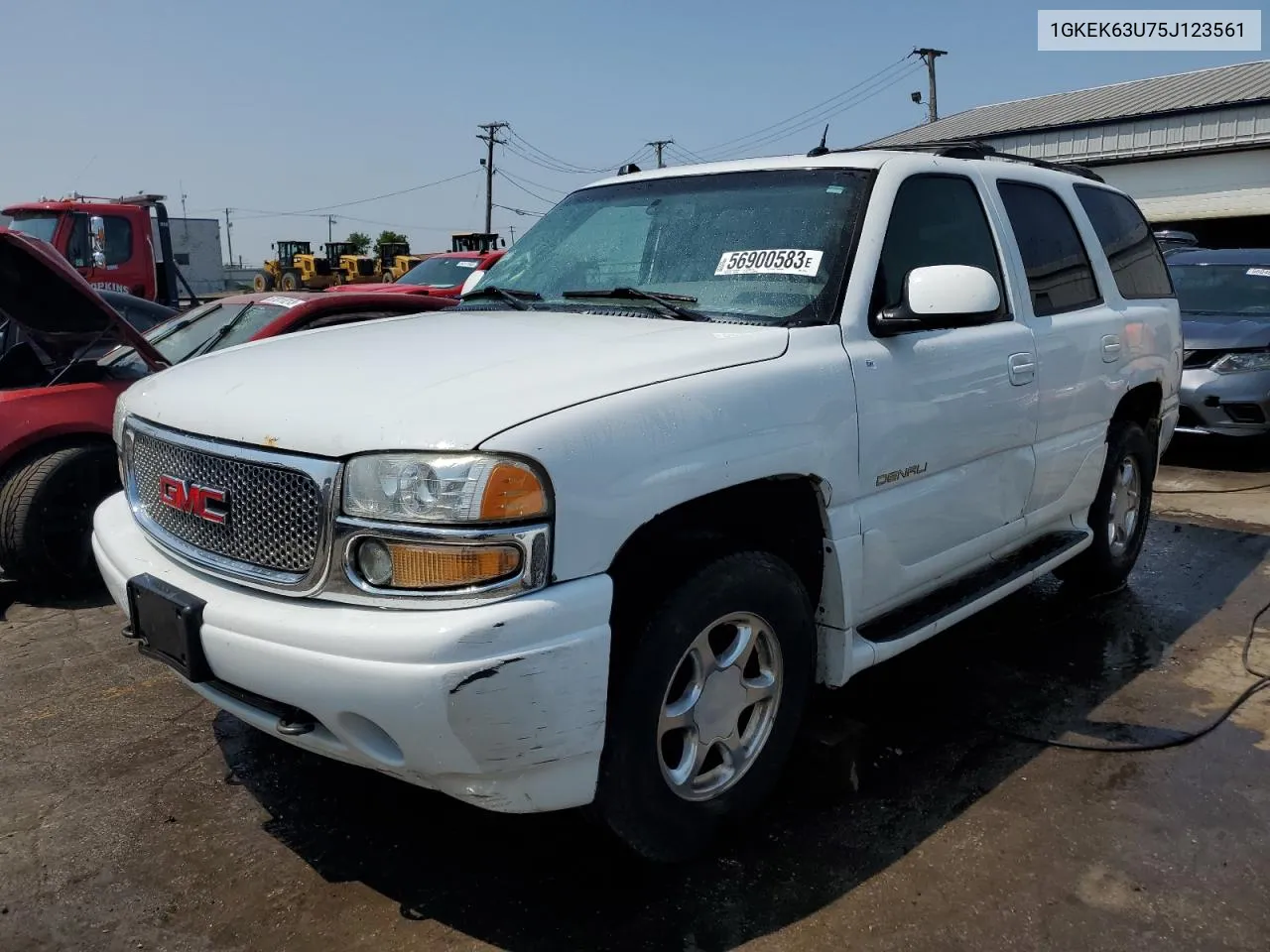 2005 GMC Yukon Denali VIN: 1GKEK63U75J123561 Lot: 56900583