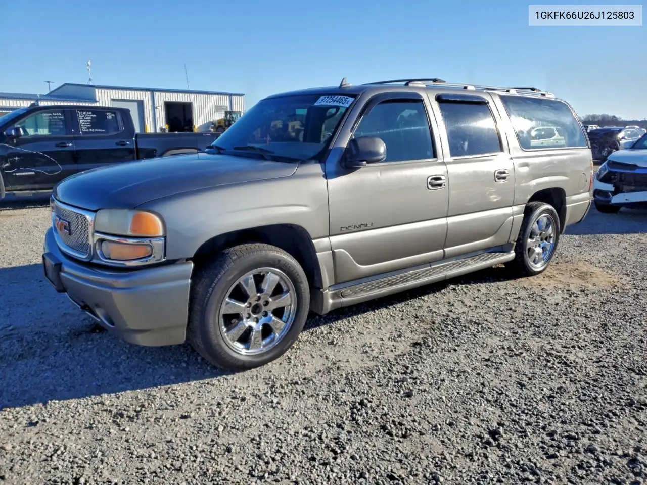 1GKFK66U26J125803 2006 GMC Yukon Xl Denali