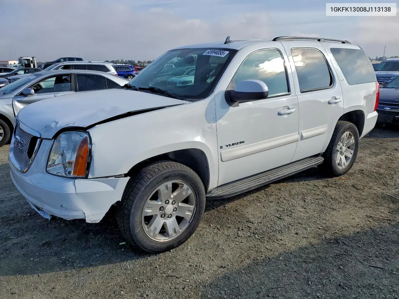 1GKFK13008J113138 2008 GMC Yukon