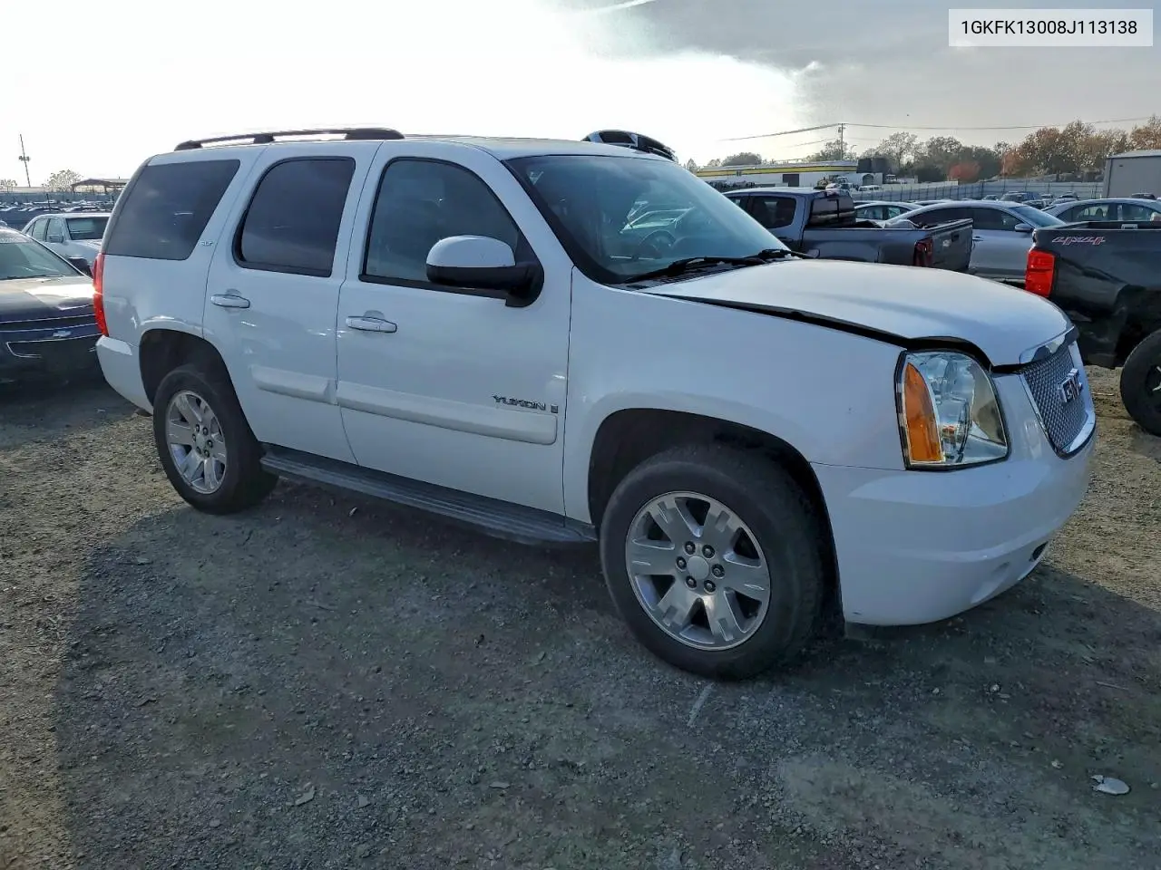 1GKFK13008J113138 2008 GMC Yukon