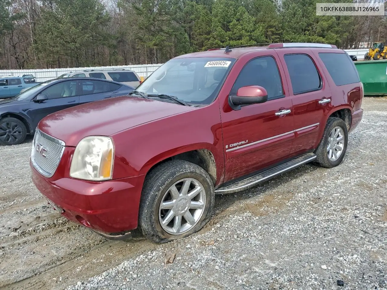 1GKFK63888J126965 2008 GMC Yukon Denali