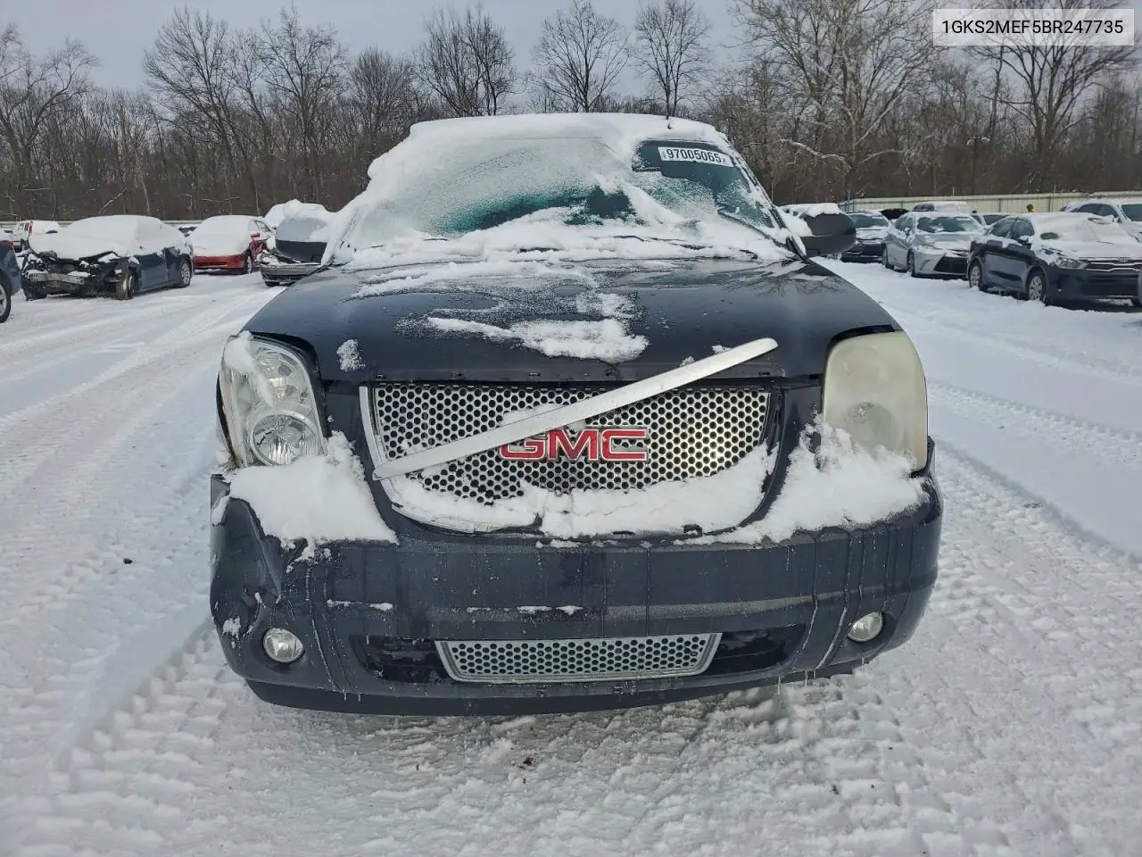 1GKS2MEF5BR247735 2011 GMC Yukon Xl Denali