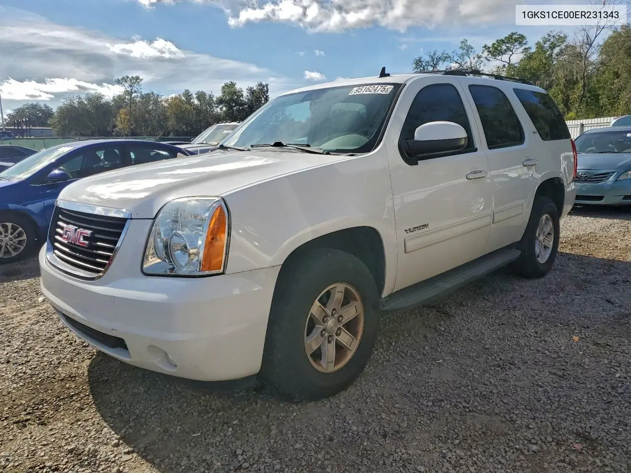 1GKS1CE00ER231343 2014 GMC Yukon Slt