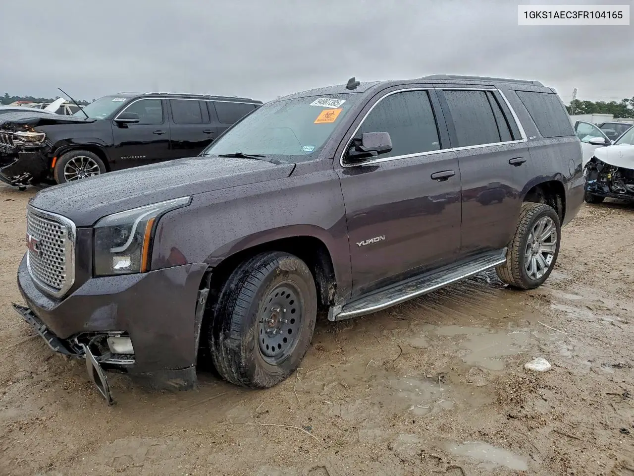 1GKS1AEC3FR104165 2015 GMC Yukon Sle