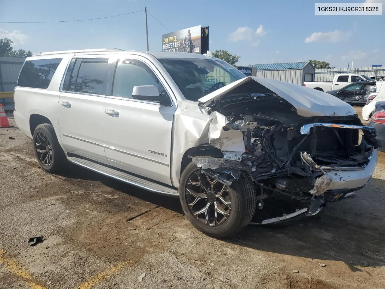 2016 GMC Yukon Xl Denali VIN: 1GKS2HKJ9GR318328 Lot: 72207814