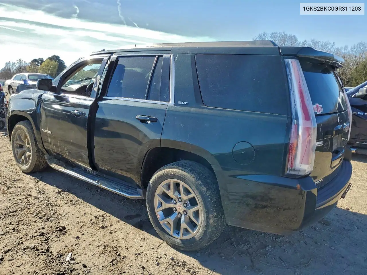 1GKS2BKC0GR311203 2016 GMC Yukon Slt