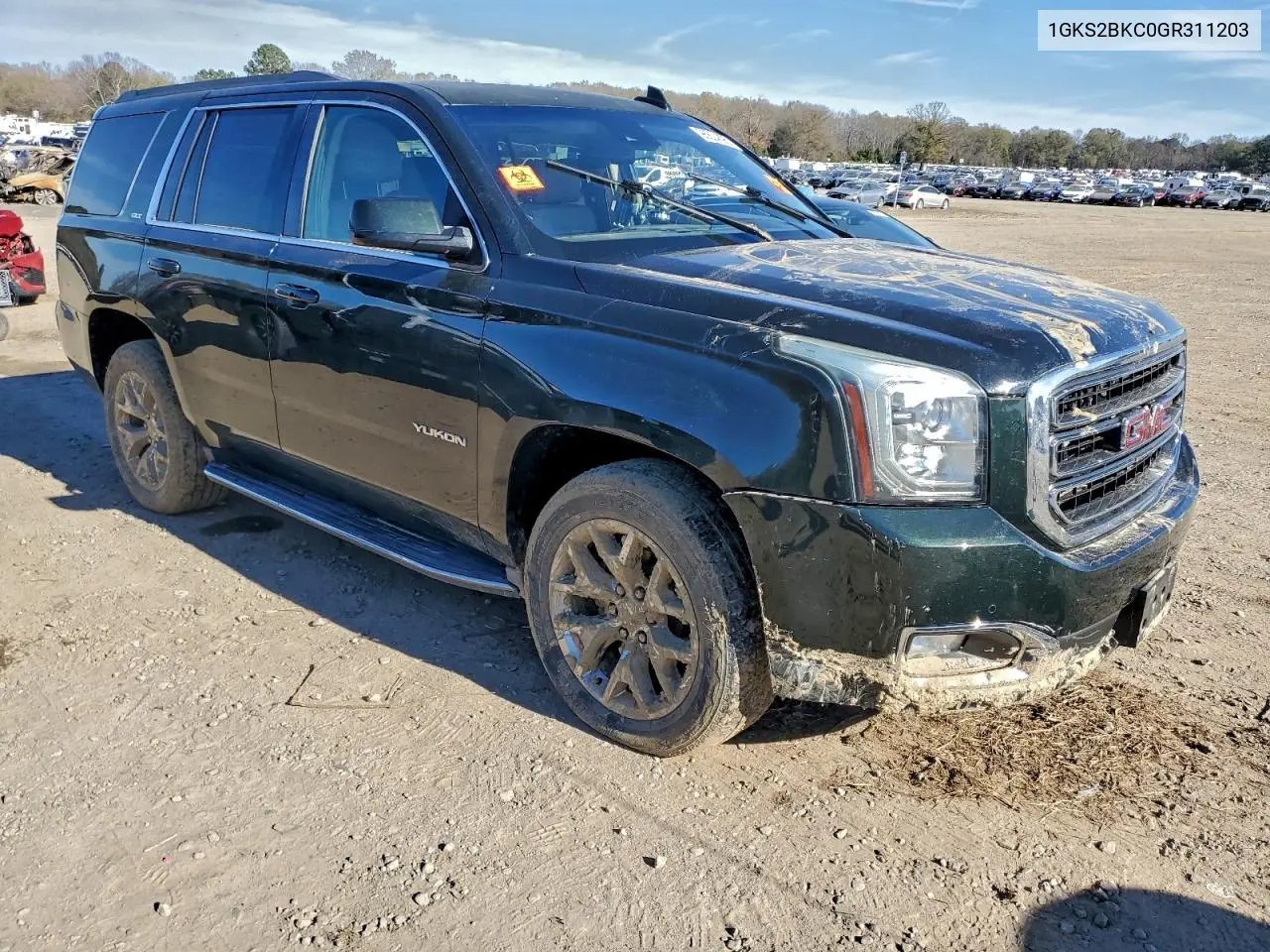 1GKS2BKC0GR311203 2016 GMC Yukon Slt