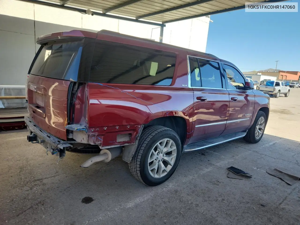 1GKS1FKC0HR147060 2017 GMC Yukon Xl C1500 Sle