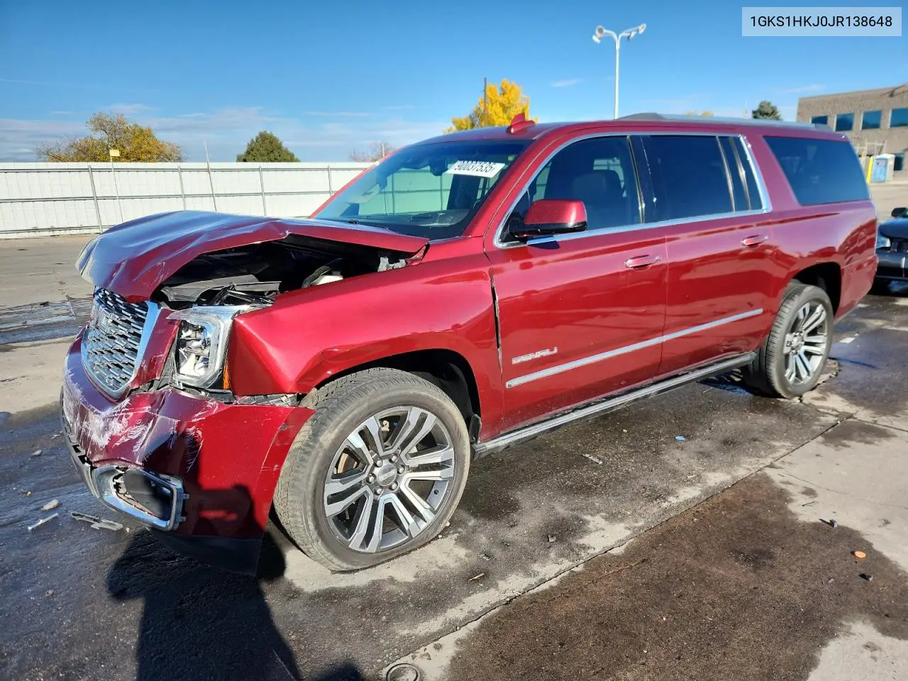 1GKS1HKJ0JR138648 2018 GMC Yukon Xl Denali