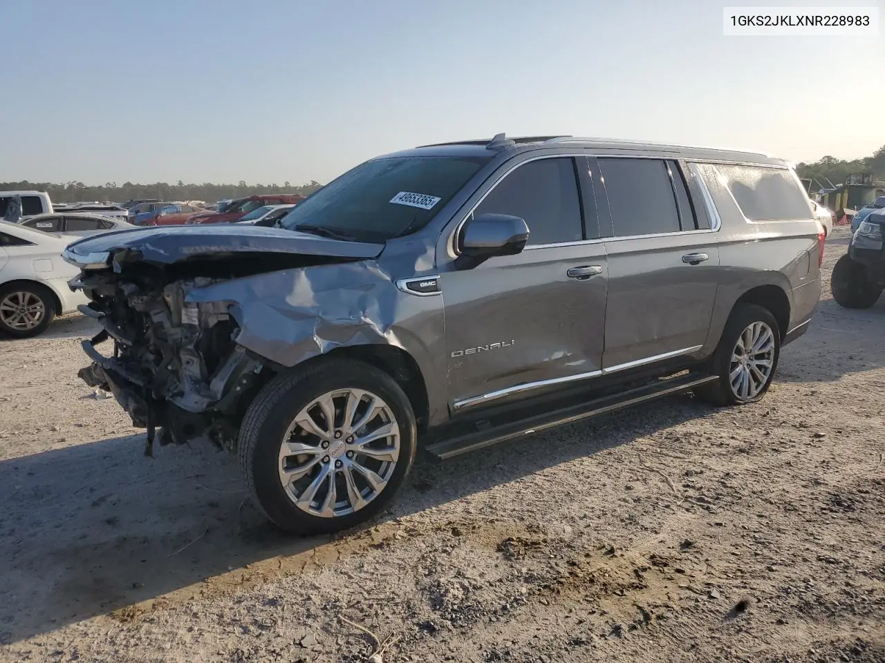 2022 GMC Yukon Xl Denali VIN: 1GKS2JKLXNR228983 Lot: 49653365