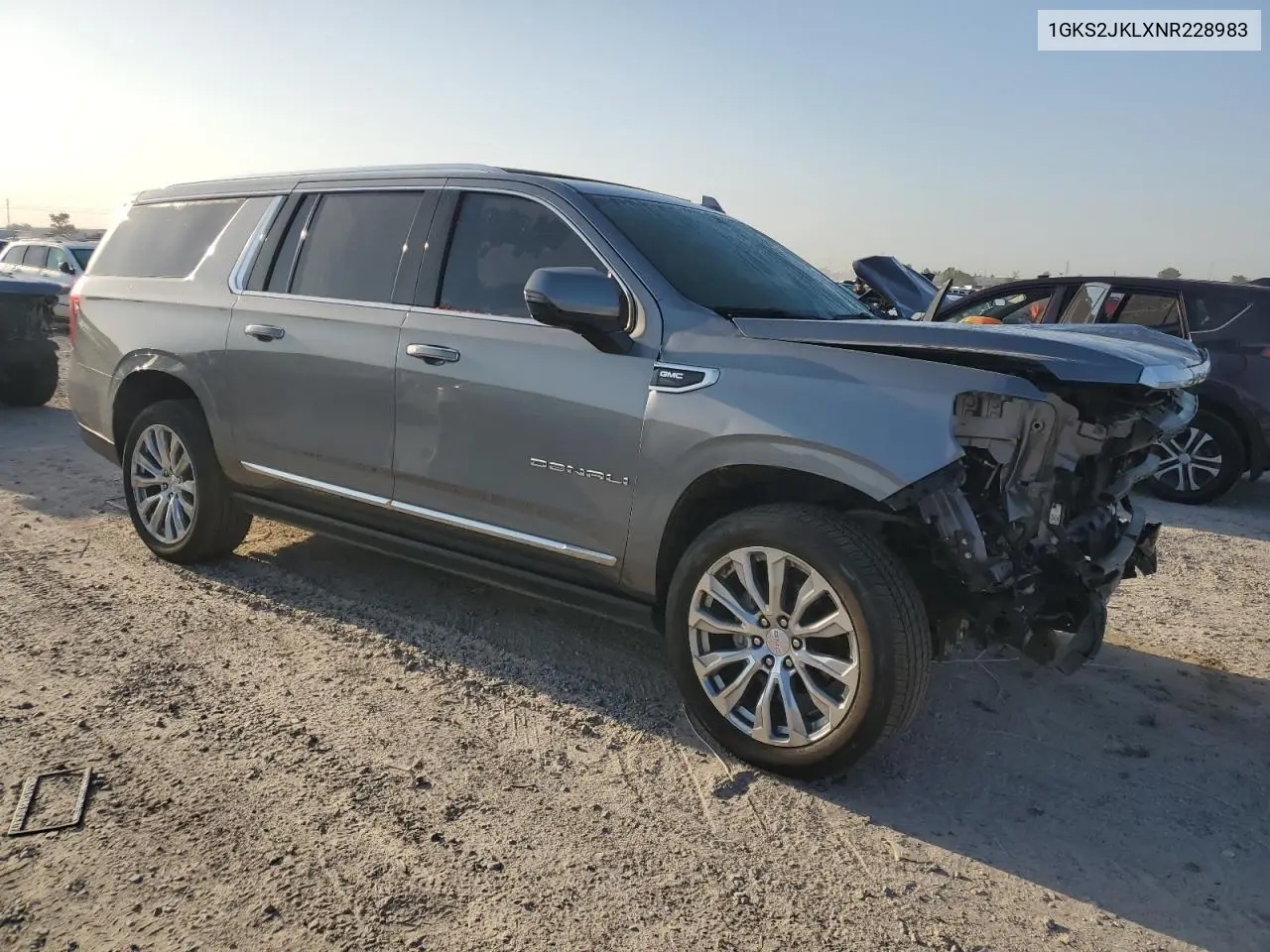 2022 GMC Yukon Xl Denali VIN: 1GKS2JKLXNR228983 Lot: 49653365