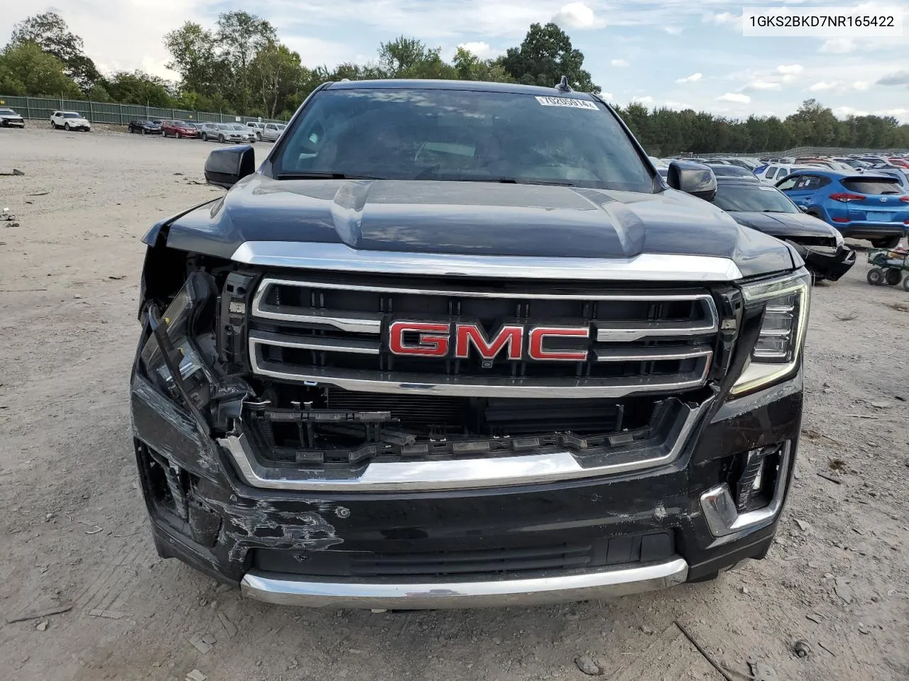 2022 GMC Yukon Slt VIN: 1GKS2BKD7NR165422 Lot: 70205914