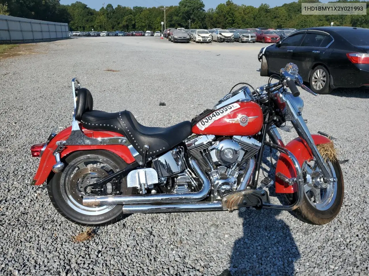 1HD1BMY1X2Y021993 2002 Harley Davidson Flstf 105Th Anniversary Edition