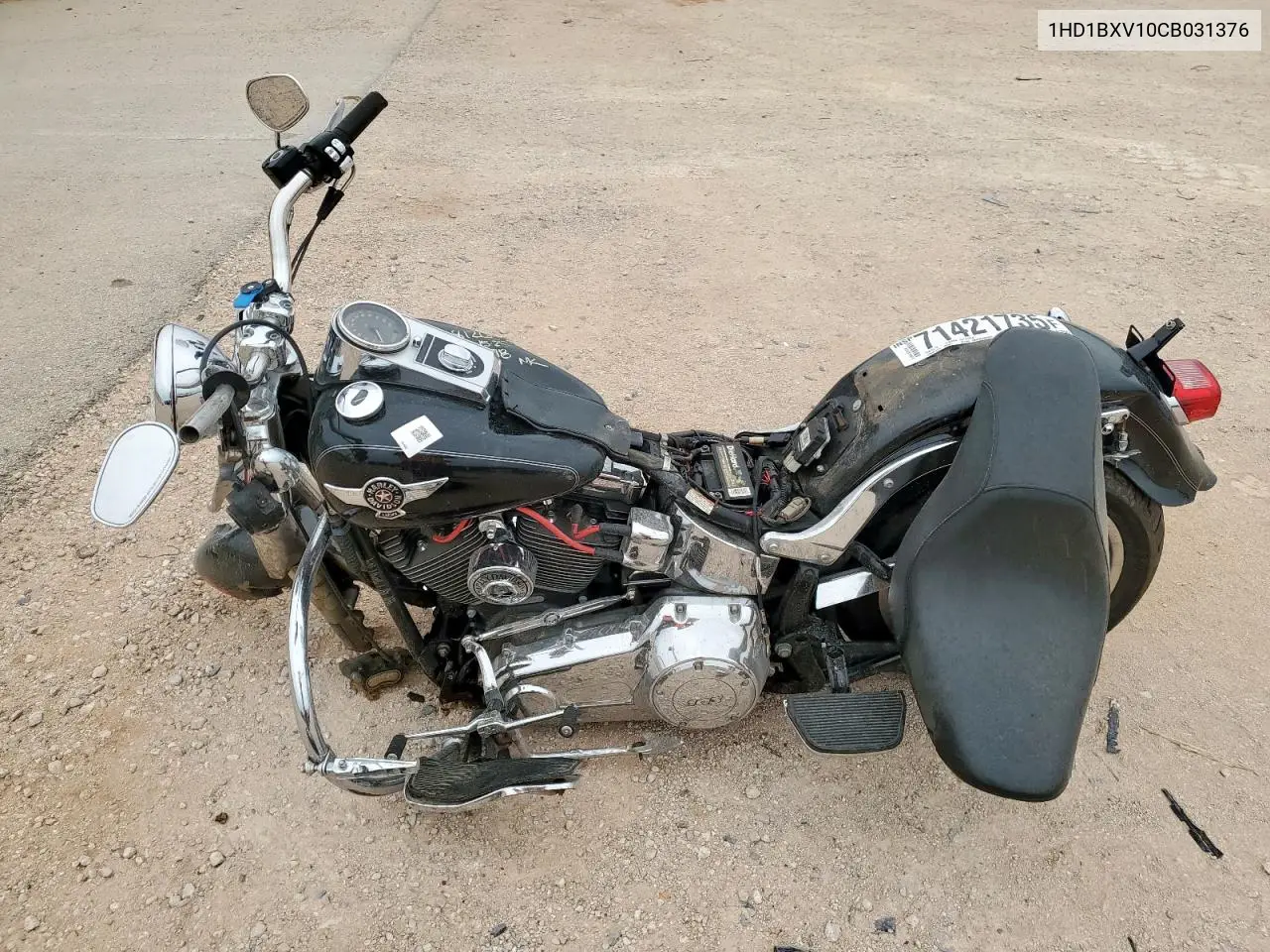 1HD1BXV10CB031376 2012 Harley-Davidson Flstf Fatboy