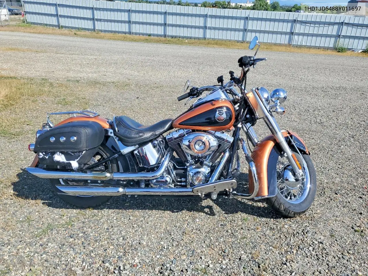 2008 Harley-Davidson Flstn 105Th Anniversary Edition VIN: 1HD1JD5488Y011697 Lot: 51375166