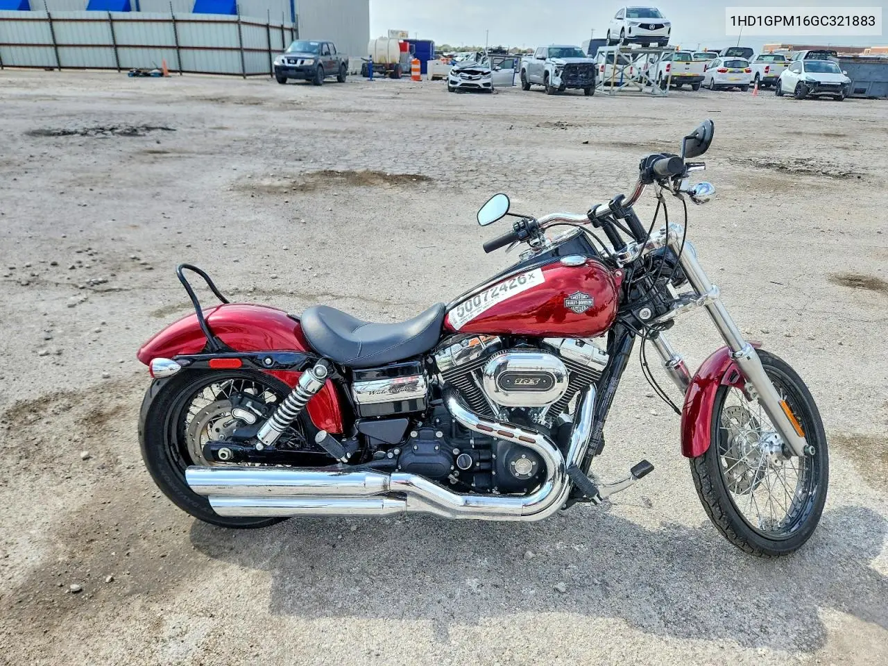 2016 Harley-Davidson Fxdwg Dyna Wide Glide VIN: 1HD1GPM16GC321883 Lot: 50072426