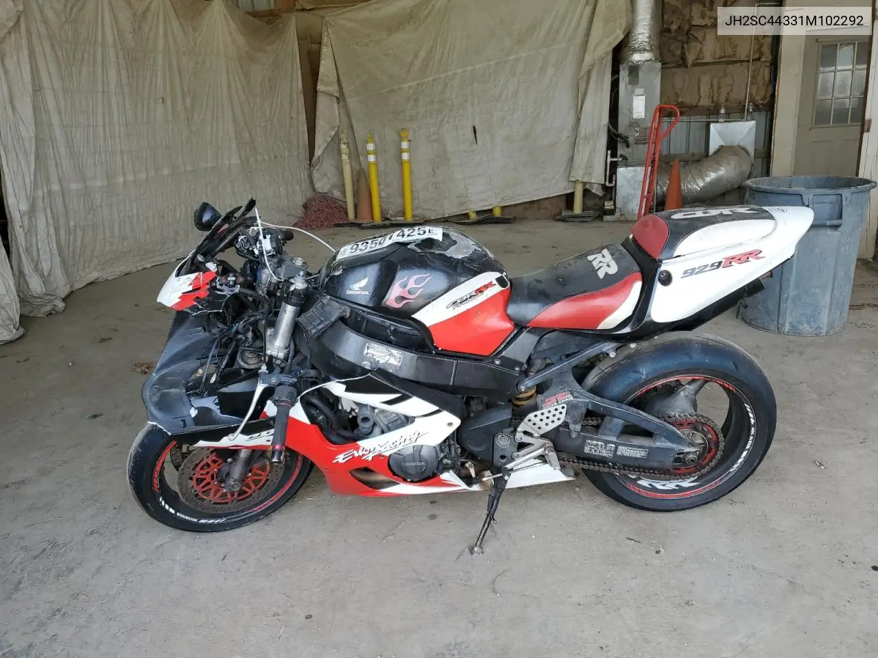 JH2SC44331M102292 2001 Honda Cbr900 Re