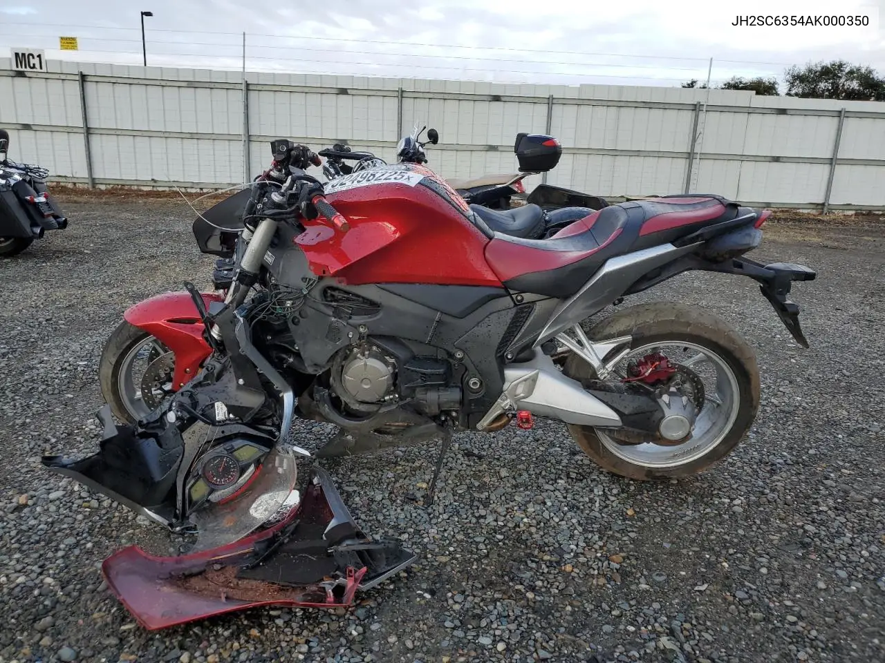 JH2SC6354AK000350 2010 Honda Vfr1200 Dct