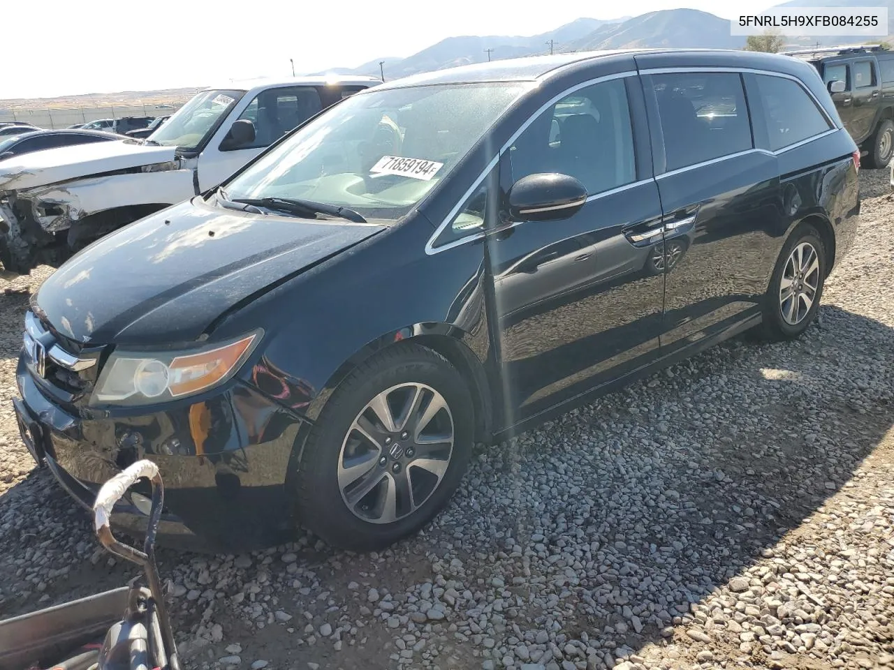 2015 Honda Odyssey Touring VIN: 5FNRL5H9XFB084255 Lot: 71859194