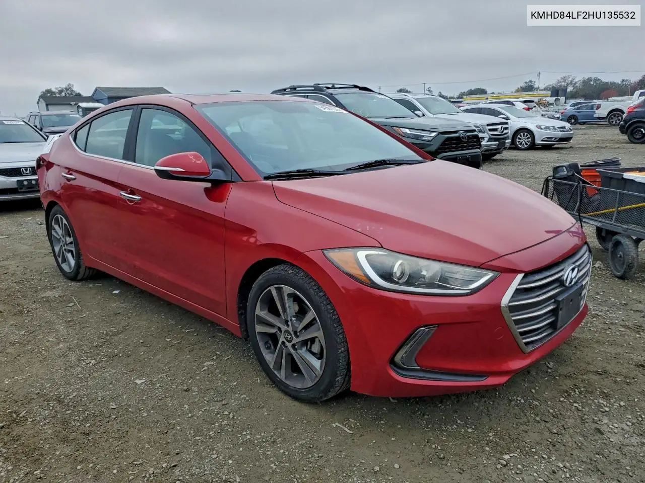 KMHD84LF2HU135532 2017 Hyundai Elantra Se