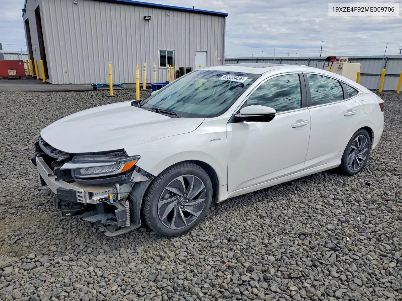 2021 Honda Insight Touring VIN: 19XZE4F92ME009706 Lot: 56352456