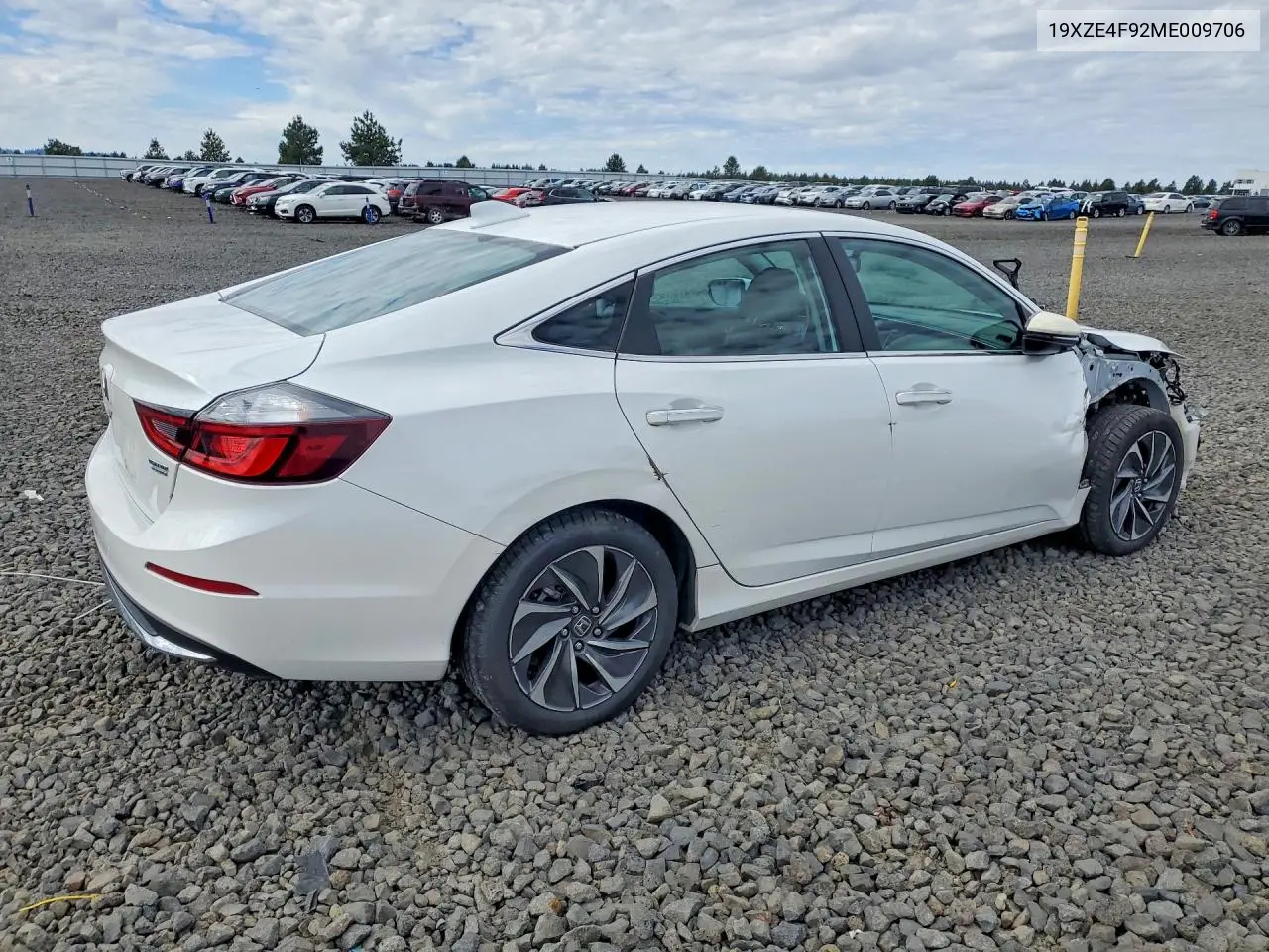 2021 Honda Insight Touring VIN: 19XZE4F92ME009706 Lot: 56352456