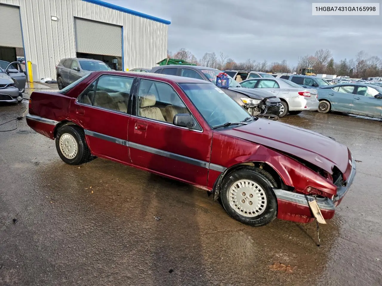 1HGBA7431GA165998 1986 Honda Accord Lx