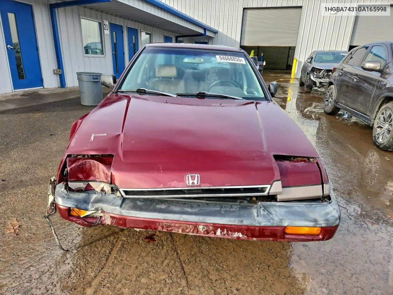 1HGBA7431GA165998 1986 Honda Accord Lx