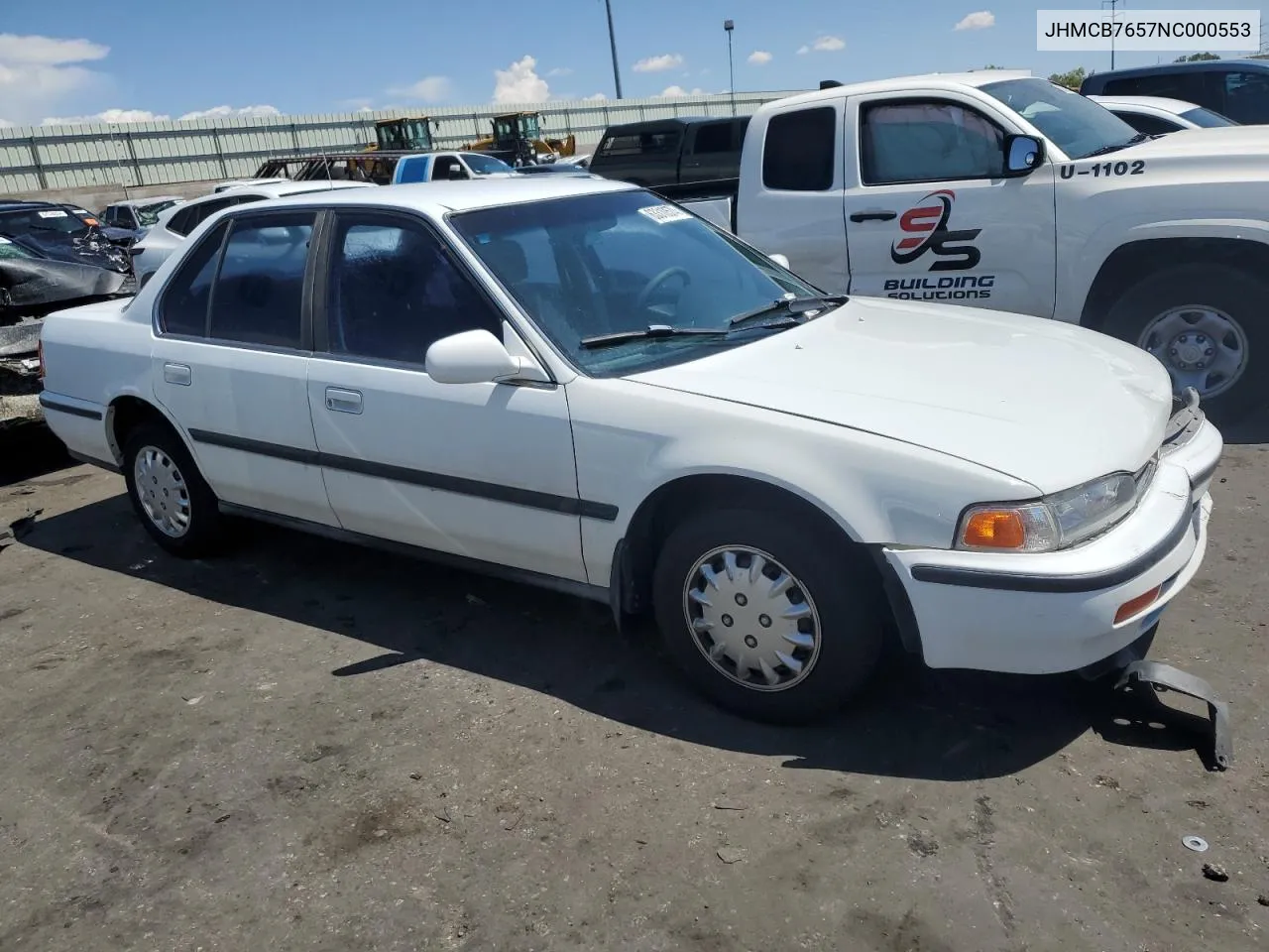 1992 Honda Accord Lx VIN: JHMCB7657NC000553 Lot: 63310574