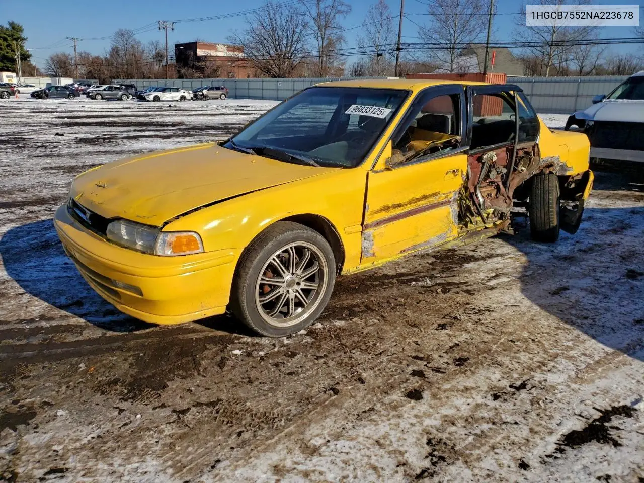 1HGCB7552NA223678 1992 Honda Accord Lx