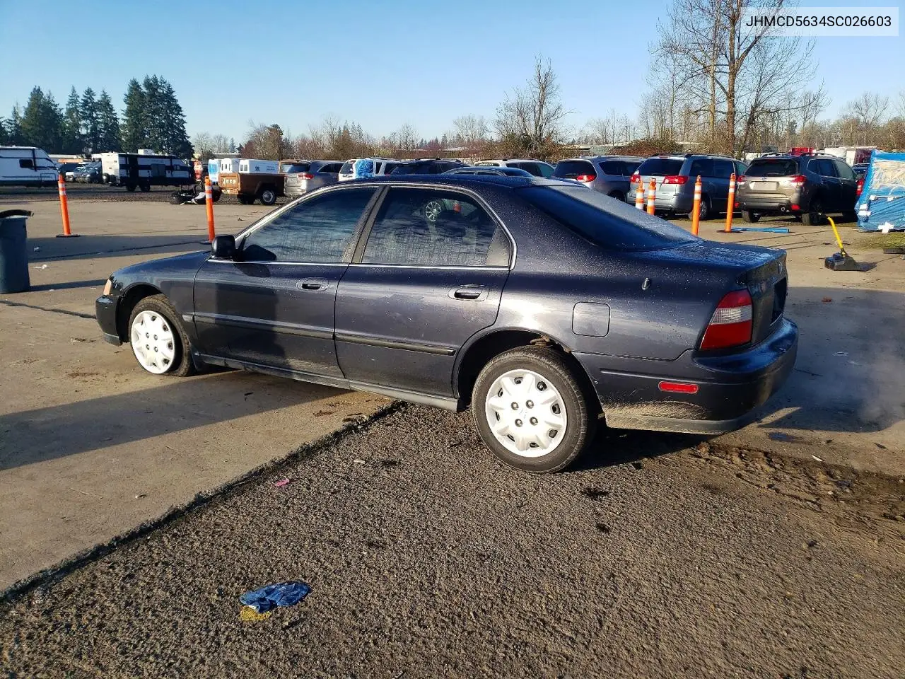 1995 Honda Accord Lx VIN: JHMCD5634SC026603 Lot: 99036695