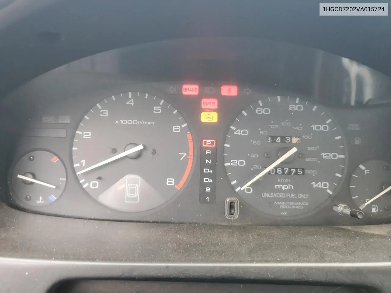 1HGCD7202VA015724 1997 Honda Accord Se