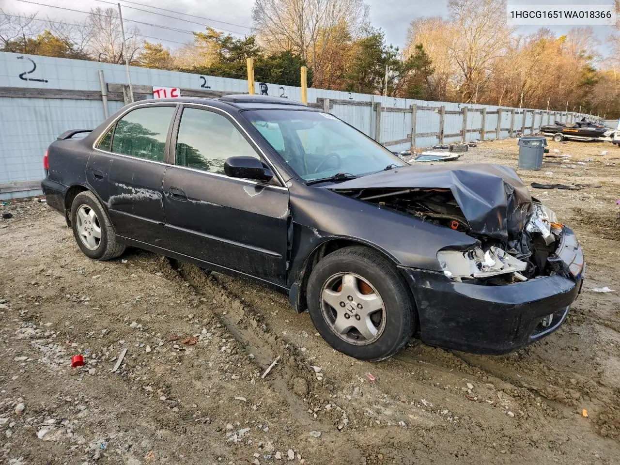 1HGCG1651WA018366 1998 Honda Accord Ex