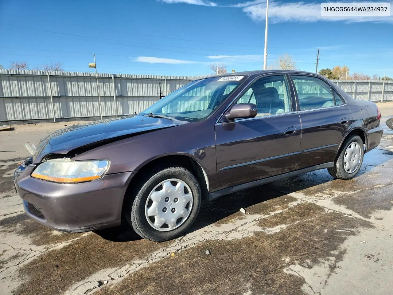 1HGCG5644WA234937 1998 Honda Accord Lx