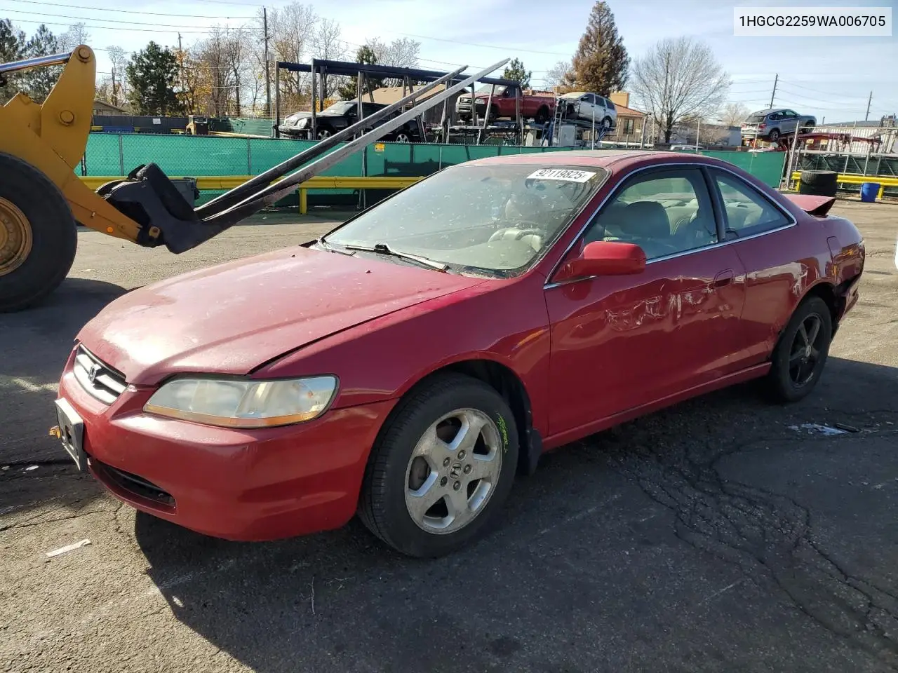 1HGCG2259WA006705 1998 Honda Accord Ex