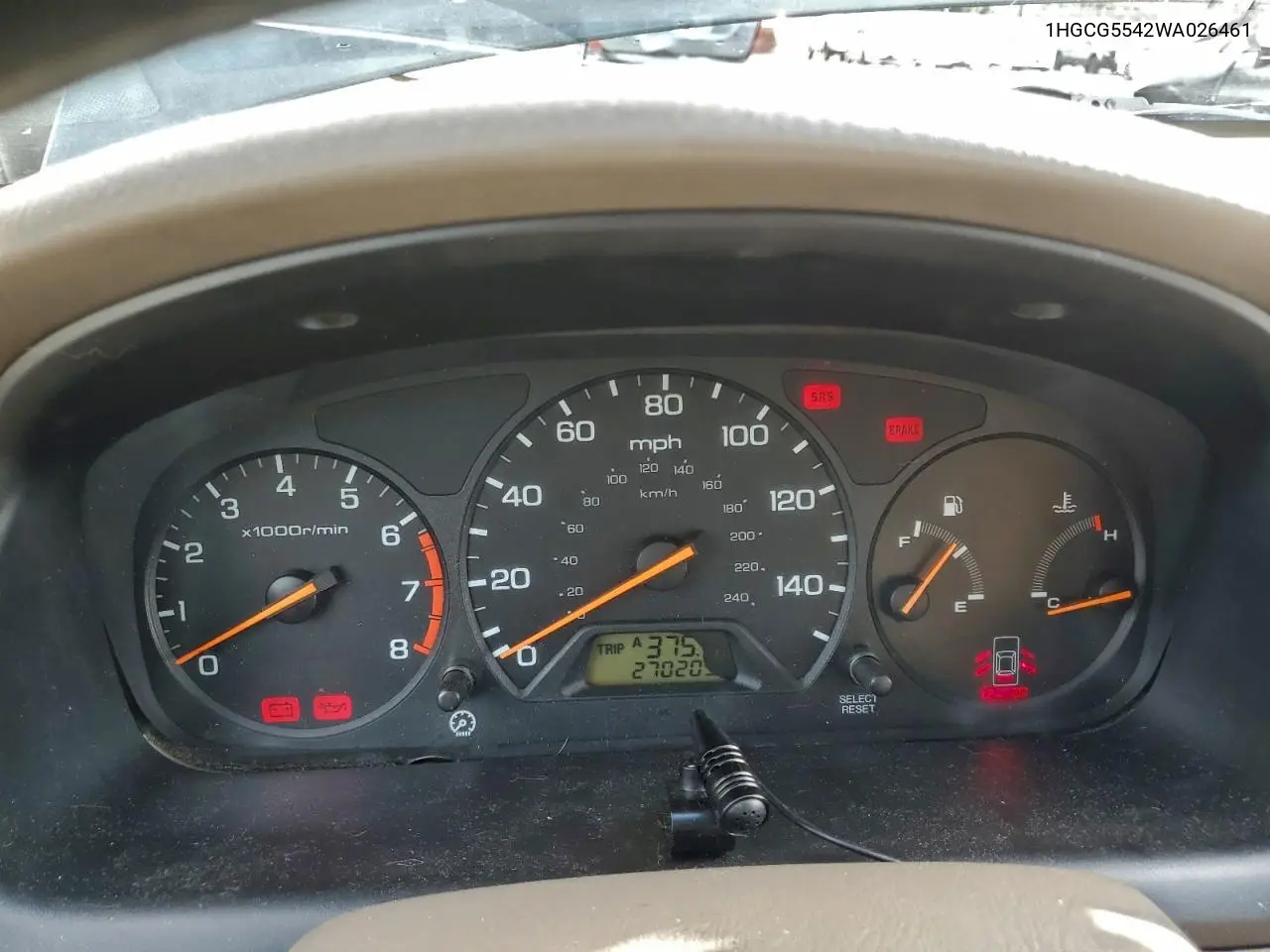 1HGCG5542WA026461 1998 Honda Accord Lx