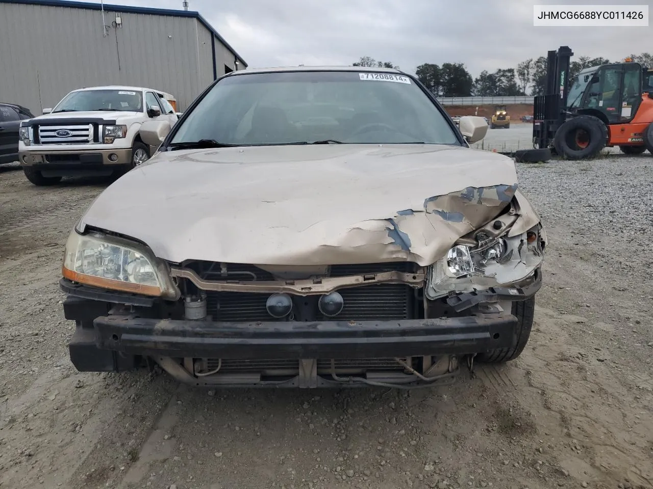 2000 Honda Accord Ex VIN: JHMCG6688YC011426 Lot: 71208814